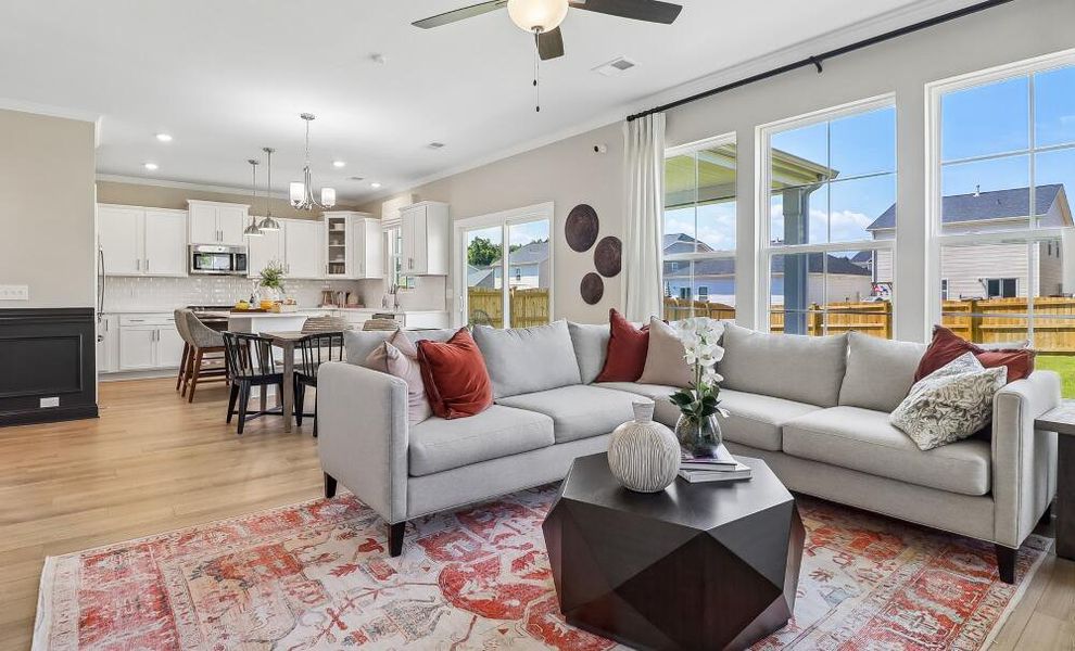 Furnished interior in a model home at Ashton Lakes in Lexington (Image 8).