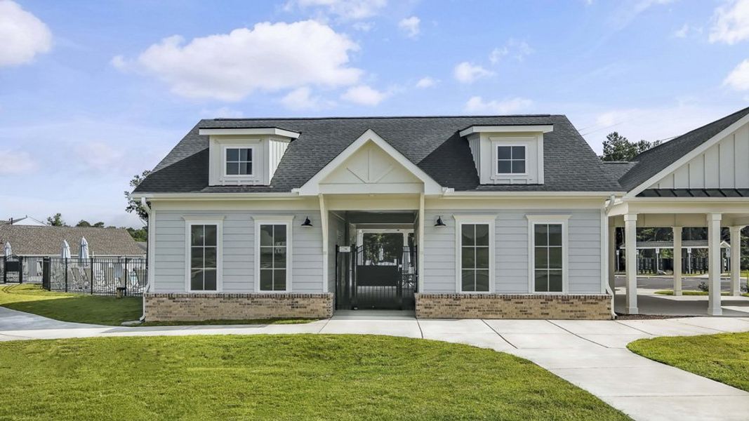 Front exterior of a home in the The Reserve at Prestleigh community, located in Wake Forest, NC (Image 5).