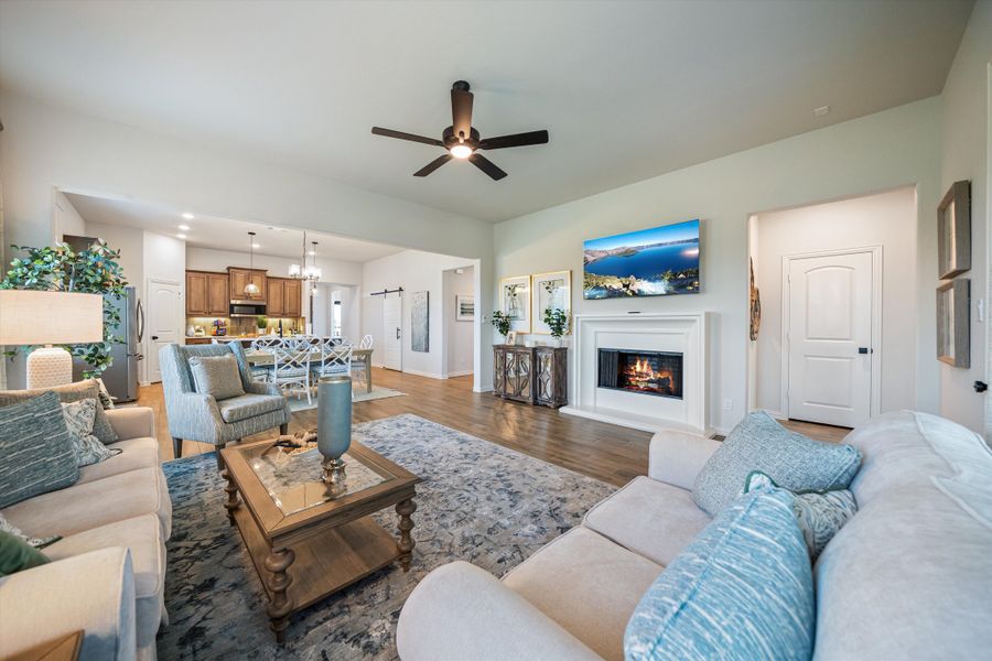 Furnished interior in a model home at Waterford Park in Weatherford (Image 3).