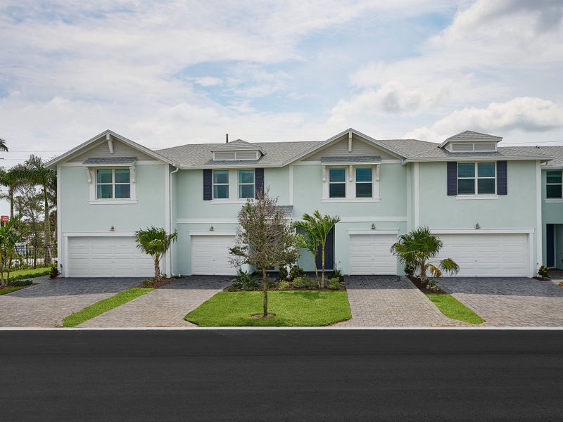 Exterior of the Pompano floorplan modeled at Tidewater