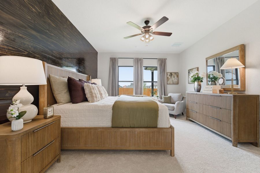Furnished interior in a model home at Morgan Meadows in San Antonio (Image 37). Furnished interior in a model home at Morgan Meadows in San Antonio (Image 37).