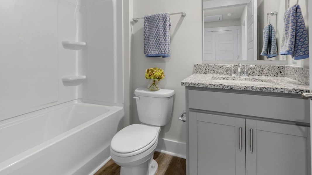 Furnished interior in a model home at The Landing at Sidbury Station in Castle Hayne (Image 23). Furnished interior in a model home at The Landing at Sidbury Station in Castle Hayne (Image 23).