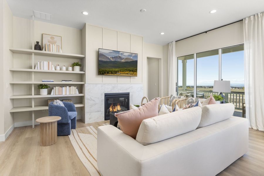 Plan C411 - American Legend Homes' Model in Sterling Ridge - Living Area