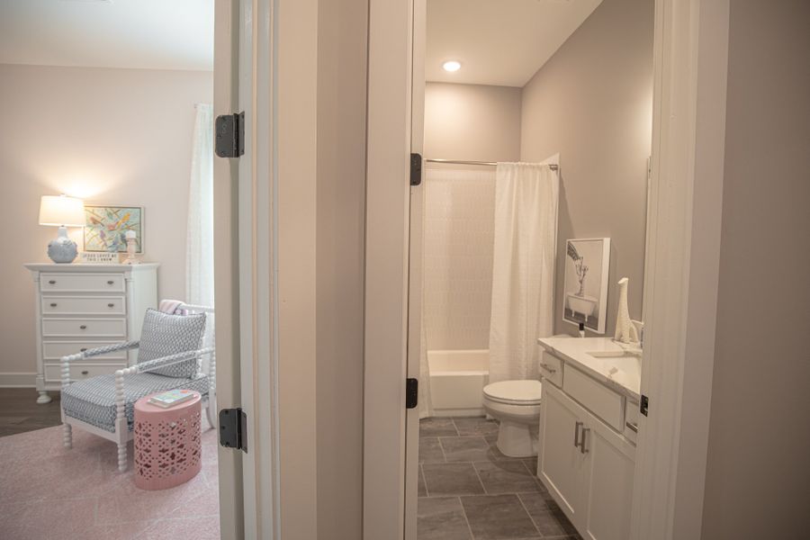 Furnished interior in a model home at Myers Park in Arlington (Image 31).