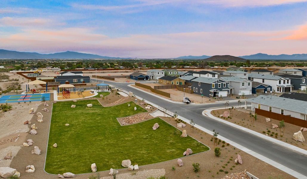 Aerial view of the Redford Estates community in Tucson, AZ, showing layout and nearby surroundings (Image 13).