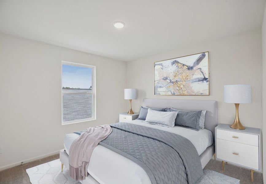 Furnished interior in a model home at Wayside Village in Houston (Image 6). Furnished interior in a model home at Wayside Village in Houston (Image 6).