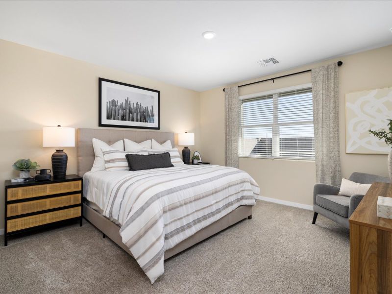 Furnished interior in a model home at Allure Vista Reserve Series in Buckeye (Image 9). Furnished interior in a model home at Allure Vista Reserve Series in Buckeye (Image 9).