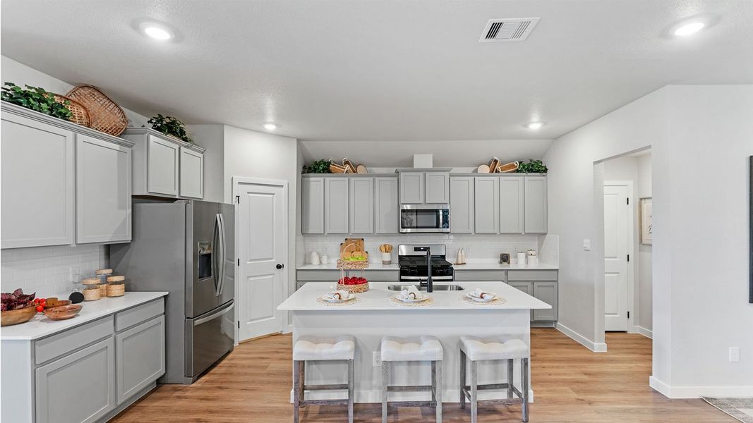Furnished interior in a model home at The Lakes Northwest in Robstown (Image 7). Furnished interior in a model home at The Lakes Northwest in Robstown (Image 7).