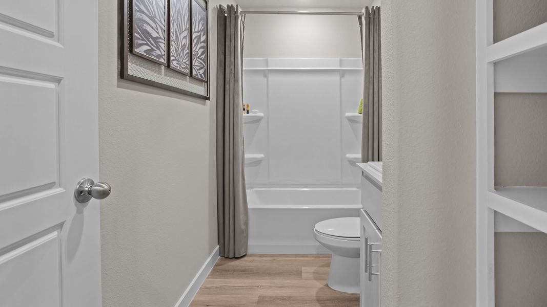 Furnished interior in a model home at Hampton Hills in Abilene (Image 20).