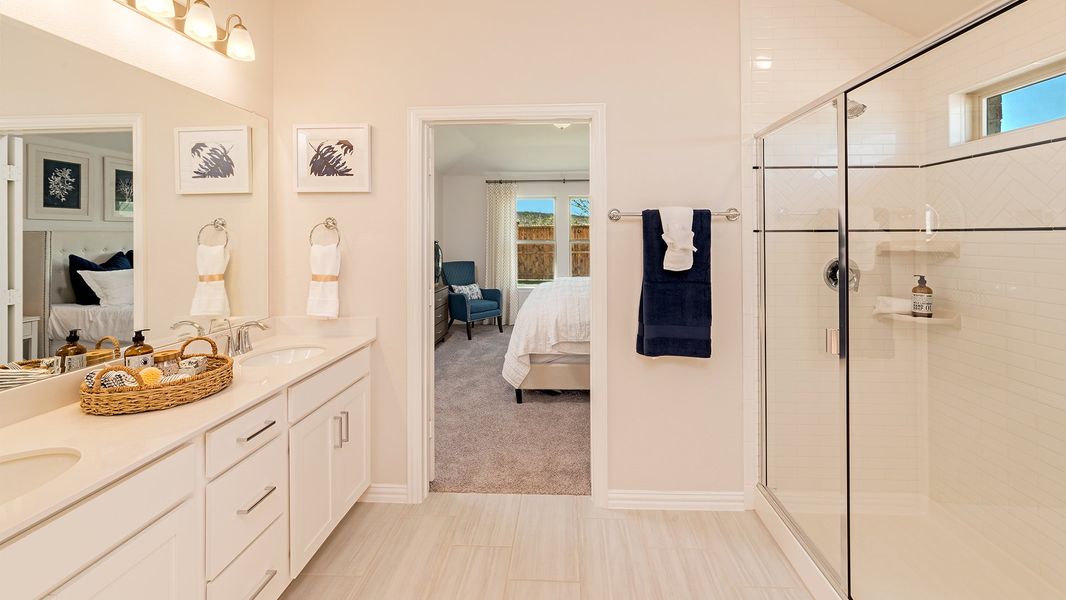 Furnished interior in a model home at Chalk Hill in Celina (Image 9).