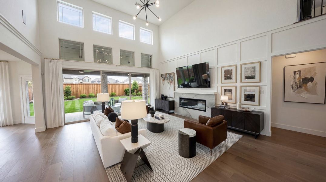 Furnished interior in a model home at Birdsong - Harwood in Mansfield (Image 8).