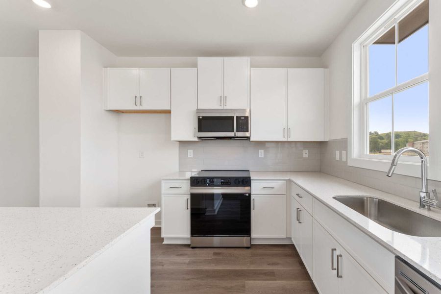 Furnished interior in a model home at Array in Atlanta (Image 17).