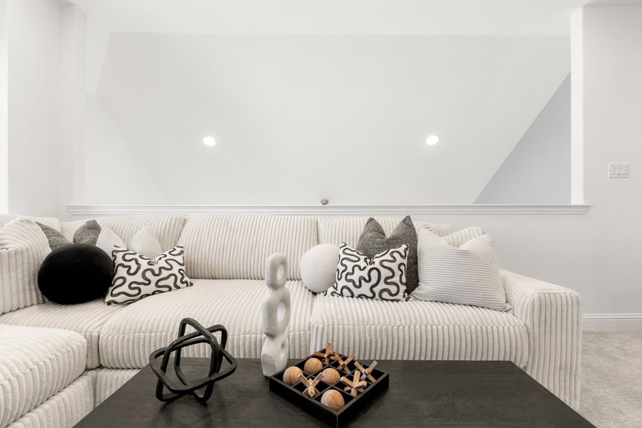 Furnished interior in a model home at South Meadow in Melissa (Image 30).