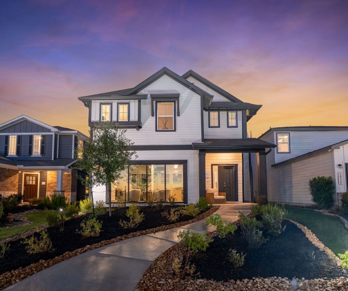 Front exterior of a home in the Applewhite Meadows community, located in San Antonio, TX (Image 5).