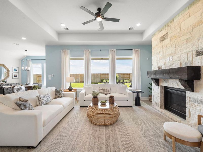 Furnished interior in a model home at Lago Mar in Texas City (Image 11). Furnished interior in a model home at Lago Mar in Texas City (Image 11).