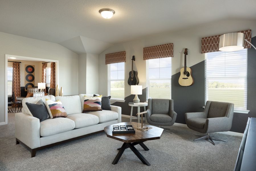 Play all the games in this spacious upstairs game room.