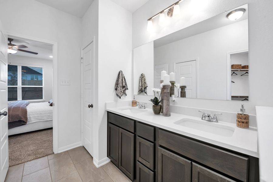 Furnished interior in a model home at The Village at Elm Creek in Troy (Image 4).