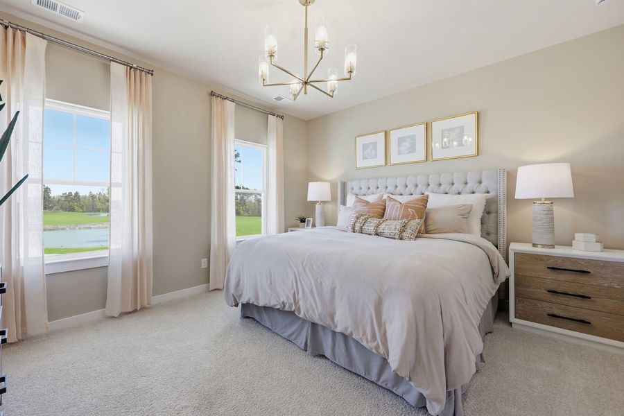 Thoughtfully designed primary suite with modern comforts