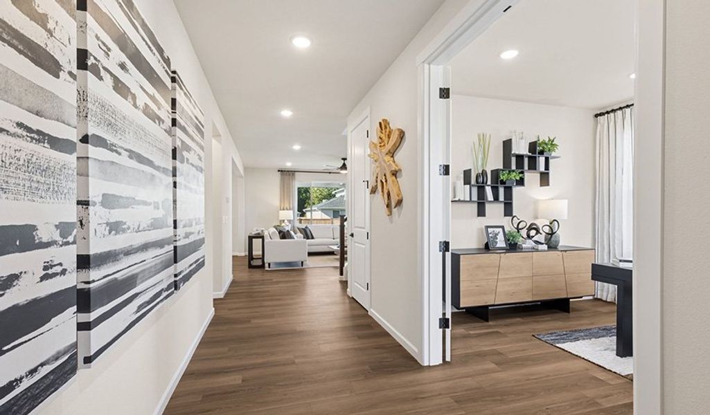 Furnished interior in a model home at Jackson Creek in Monument (Image 16). Furnished interior in a model home at Jackson Creek in Monument (Image 16).