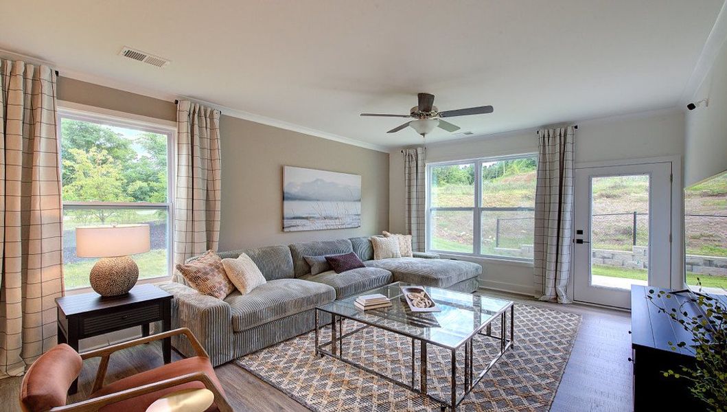 Furnished interior in a model home at Pleasant Grove in Weaverville (Image 12).