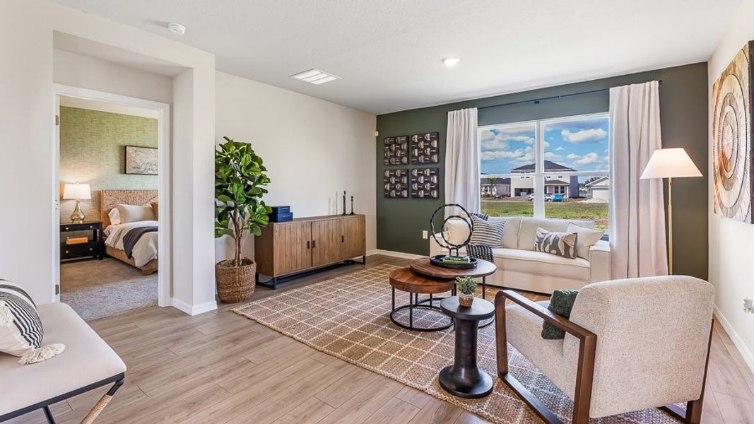 Furnished interior in a model home at Westhaven at Heritage Harbour in Bradenton (Image 11).
