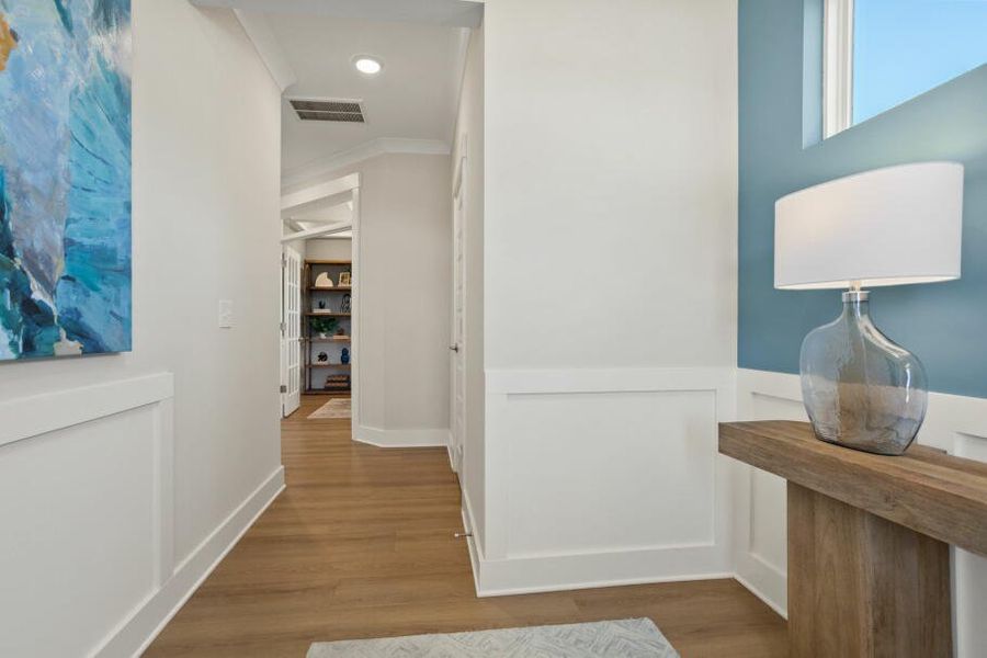 Furnished interior in a model home at Bellevue in Greenville (Image 5). Furnished interior in a model home at Bellevue in Greenville (Image 5).