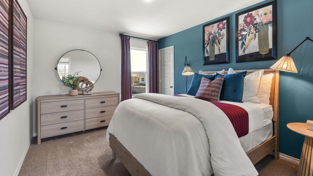 Sycamore Landing model home secondary bedroom