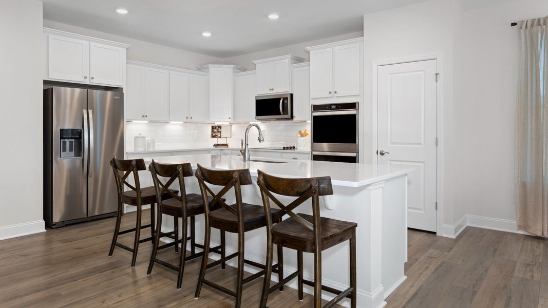 Furnished interior in a model home at Bellerose in Gibsonville (Image 6). Furnished interior in a model home at Bellerose in Gibsonville (Image 6).