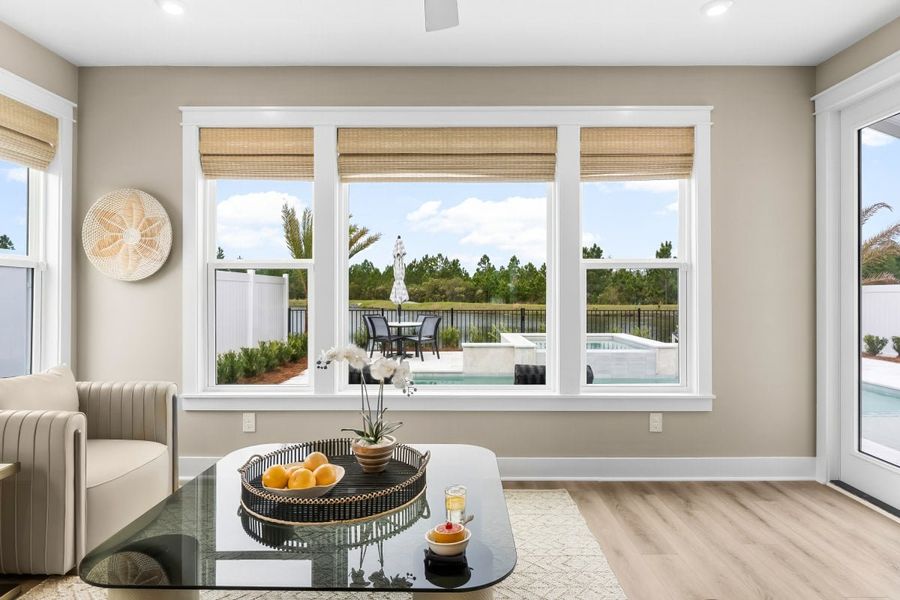 Furnished interior in a model home at Leeland Farms in Fuquay Varina (Image 39).