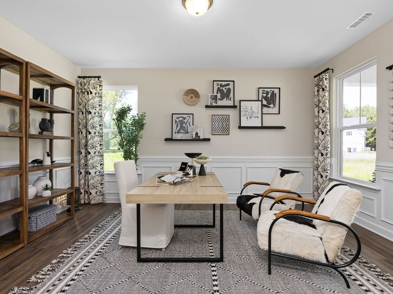 Furnished interior in a model home at Wellers Knoll in Lillington (Image 7).