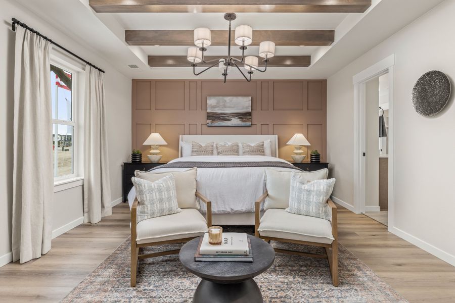 American Legend Homes' 40' Model in Sterling Ranch - Main Bedroom American Legend Homes' 40' Model in Sterling Ranch - Main Bedroom