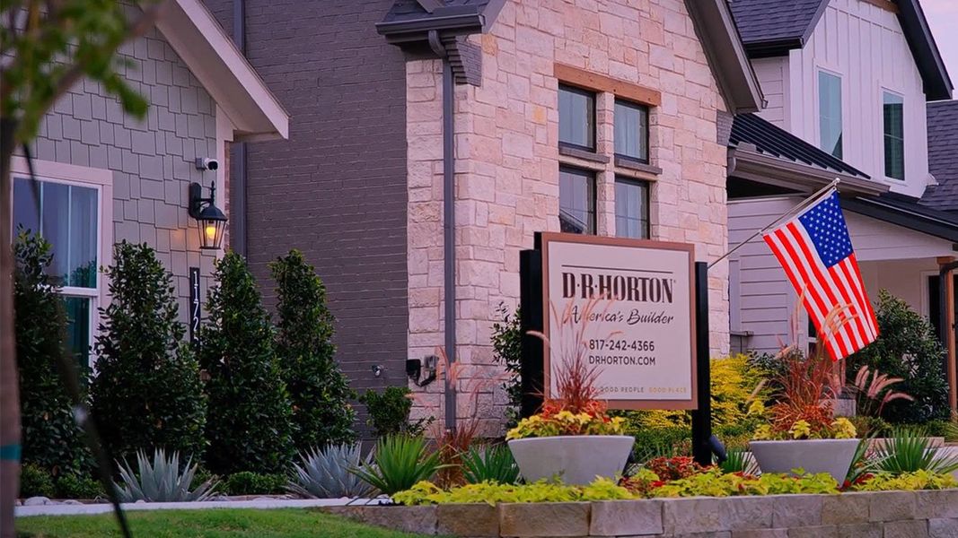 Front exterior of a home in the Treeline community, located in Justin, TX (Image 13).