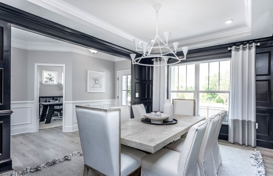 Traditional Dining Room is Adjacent to the Foyer