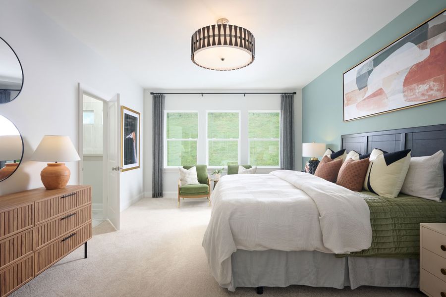 Furnished interior in a model home at Hidden Springs - The Park Collection in Smyrna (Image 10).