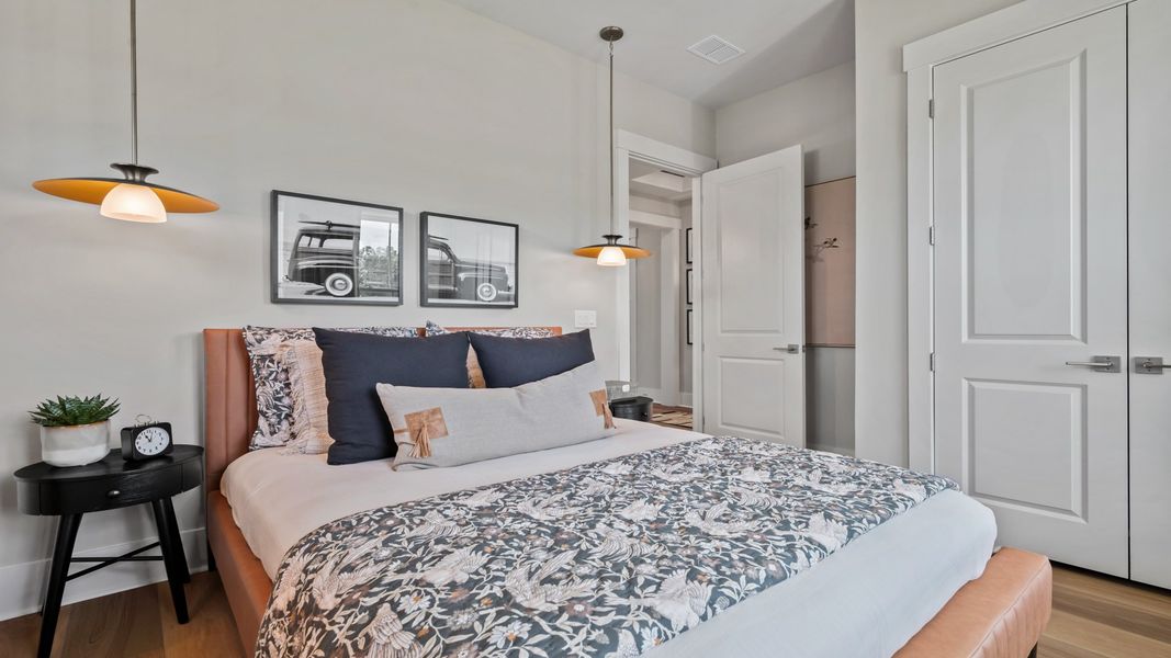 Furnished interior in a model home at Ocean Isle Palms in Shallotte (Image 4).