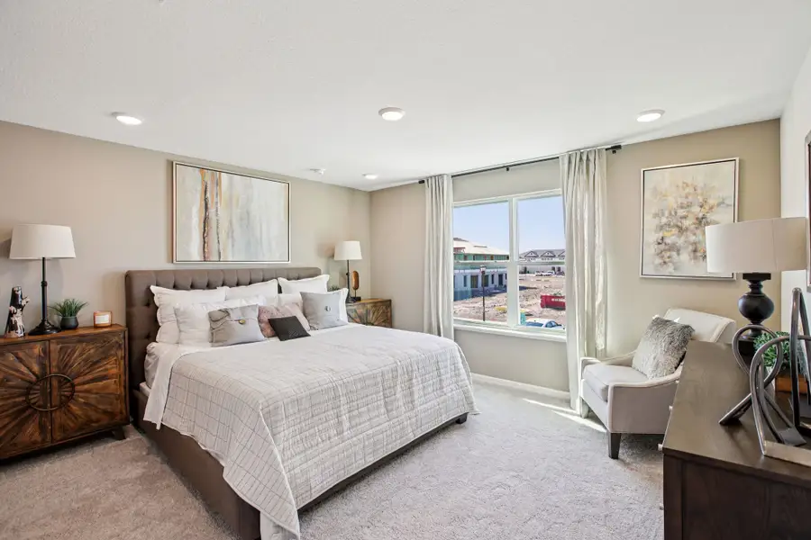 Furnished interior in a model home at Oak Creek Preserve in Lakeland (Image 7).