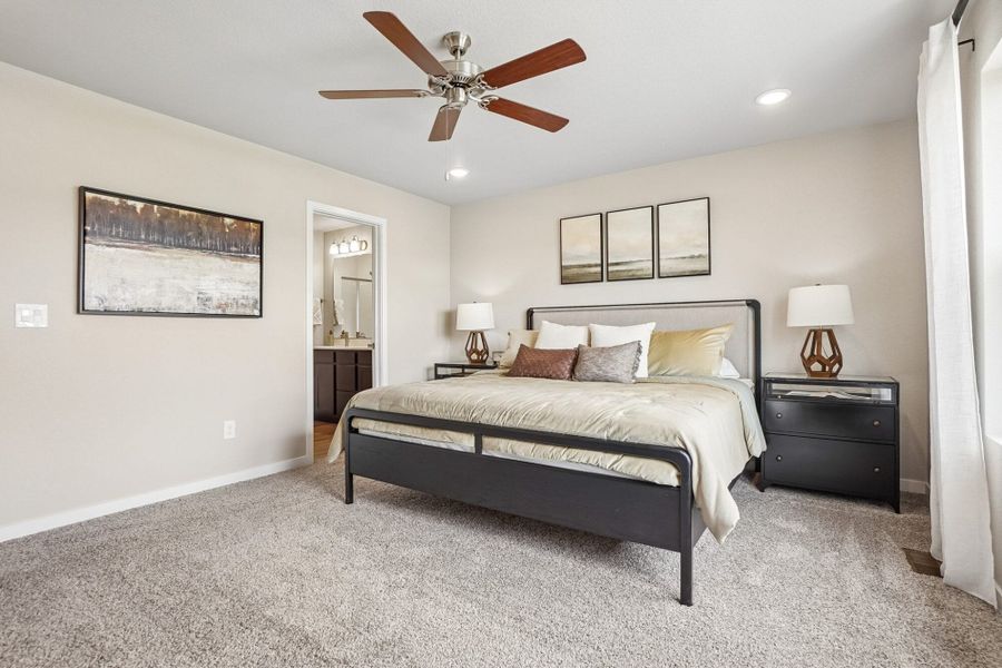 Furnished interior in a model home at Aspen Ranch in Fountain (Image 31).