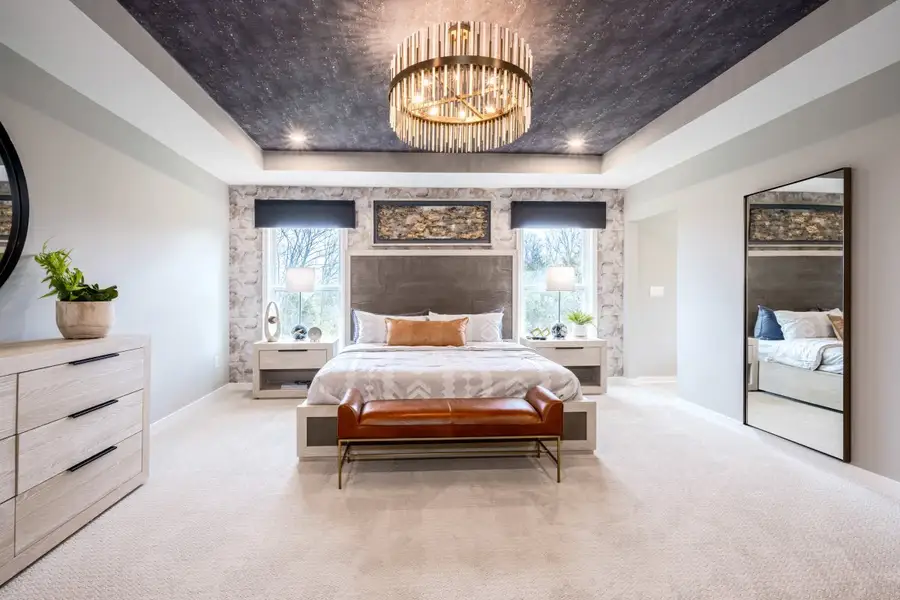 Furnished interior in a model home at Brookshale in Cumming (Image 21).