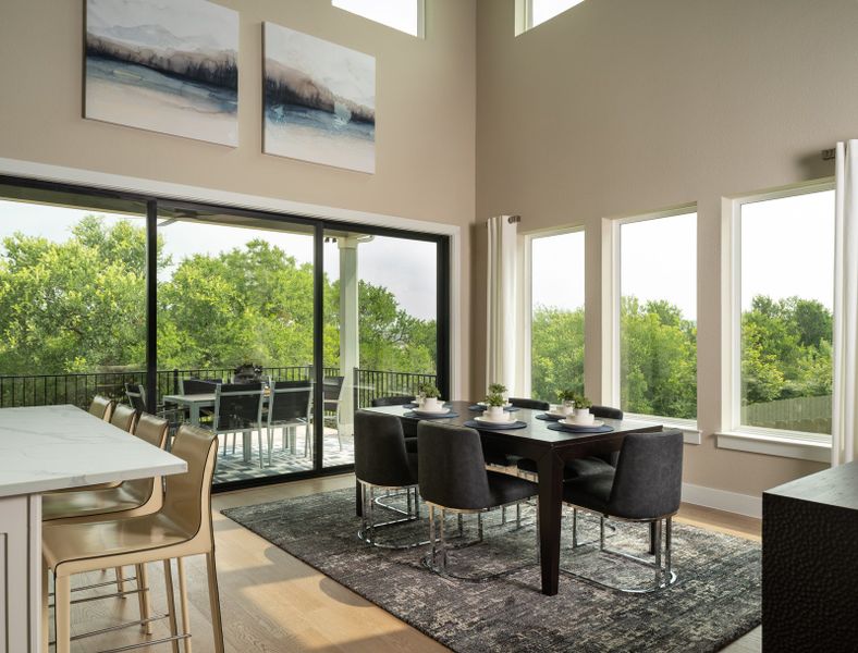 Furnished interior in a model home at Whisper Valley Community in Manor (Image 13).