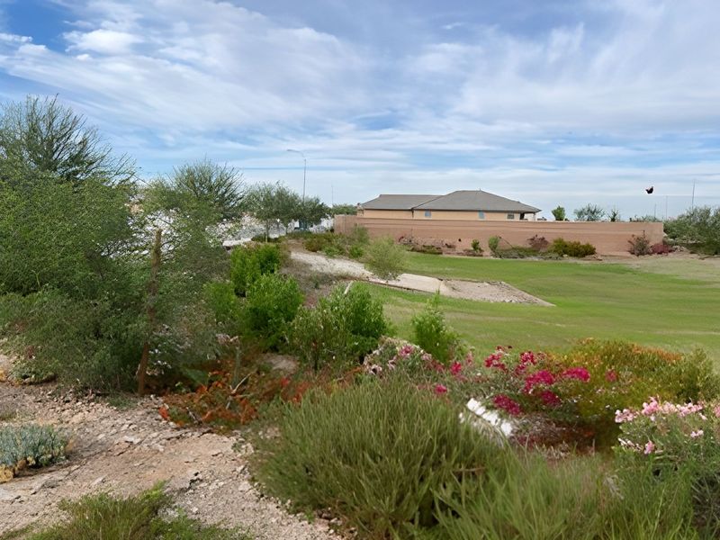 A serene landscape with lush greenery and blooming flowers in Alamar: Discovery by Lennar in Avondale, AZ. A serene landscape with lush greenery and blooming flowers in Alamar: Discovery by Lennar in Avondale, AZ.