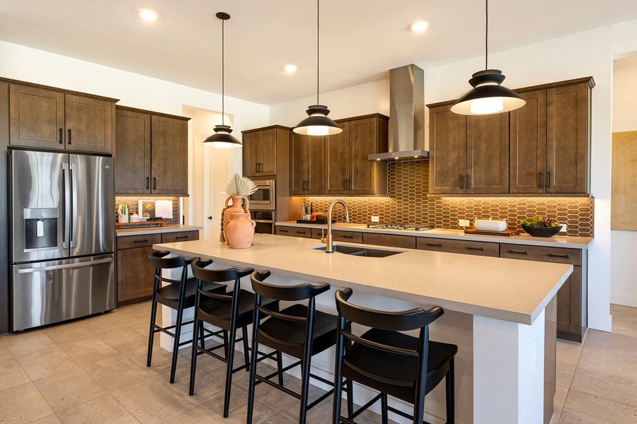 Furnished interior in a model home at Whispering Hills in Phoenix (Image 6).