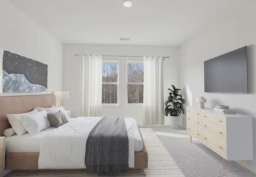 Furnished interior in a model home at Ranch at Duck Creek in Fort Worth (Image 6).