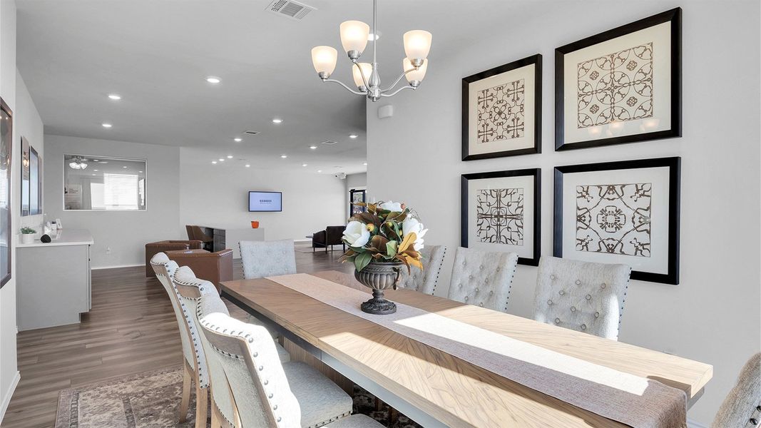 Furnished interior in a model home at Turnbo Ranch in Killeen (Image 13).