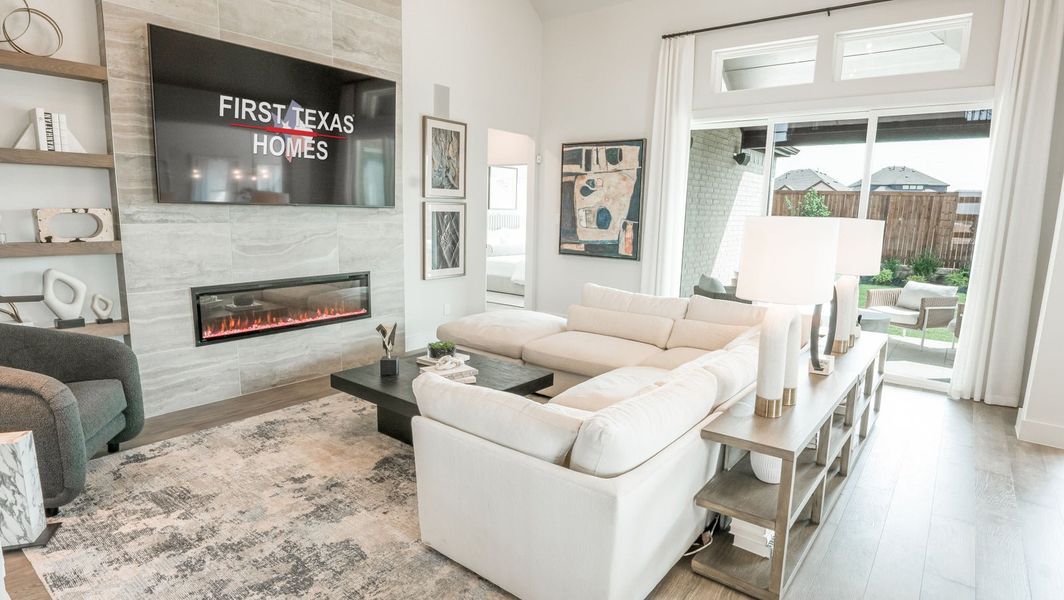 Furnished interior in a model home at Edgewood Creek in Celina (Image 8). Furnished interior in a model home at Edgewood Creek in Celina (Image 8).