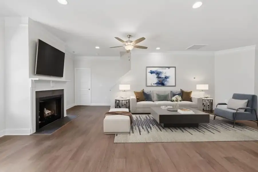 Furnished interior in a model home at Sullivans Reserve in Walkertown (Image 55).