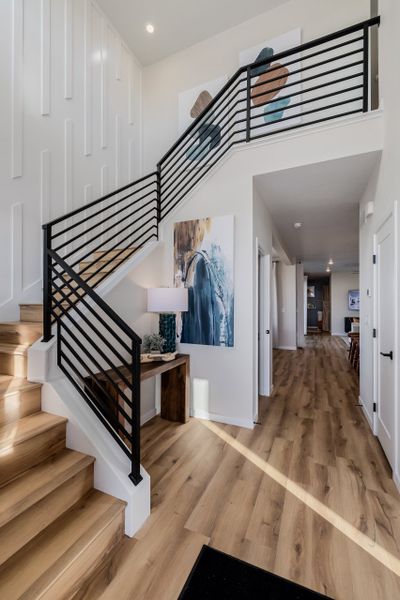 Furnished interior in a model home at Painted Prairie in Aurora (Image 26).