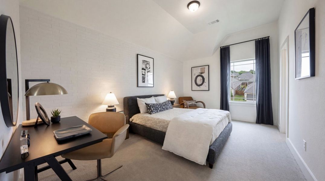 Furnished interior in a model home at Birdsong - Harwood in Mansfield (Image 16).