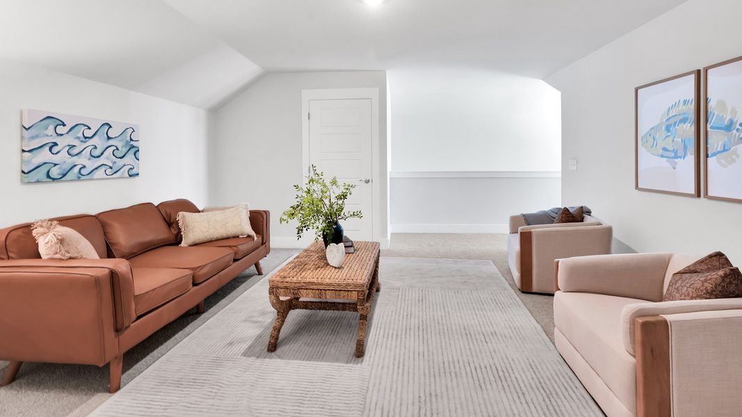 Furnished interior in a model home at Merchant Point in Jacksonville (Image 22).