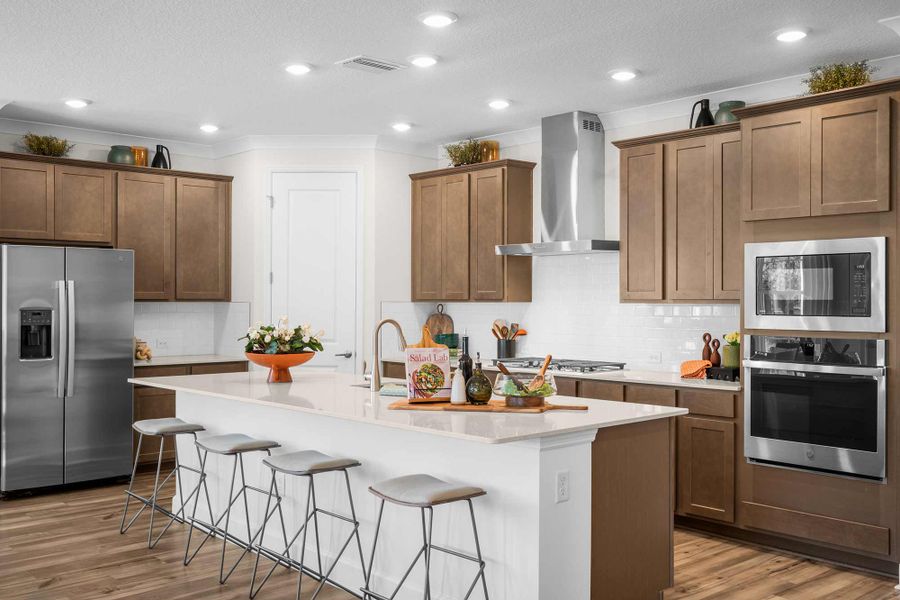 Furnished interior in a model home at Tributary 70' in Yulee (Image 8).