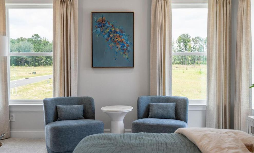 Furnished interior in a model home at Parker's Preserve in Ridgeville (Image 32).